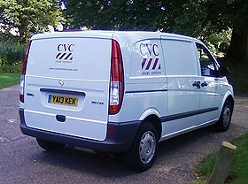 CVC Van on the Botanical Gardens, Sheffield