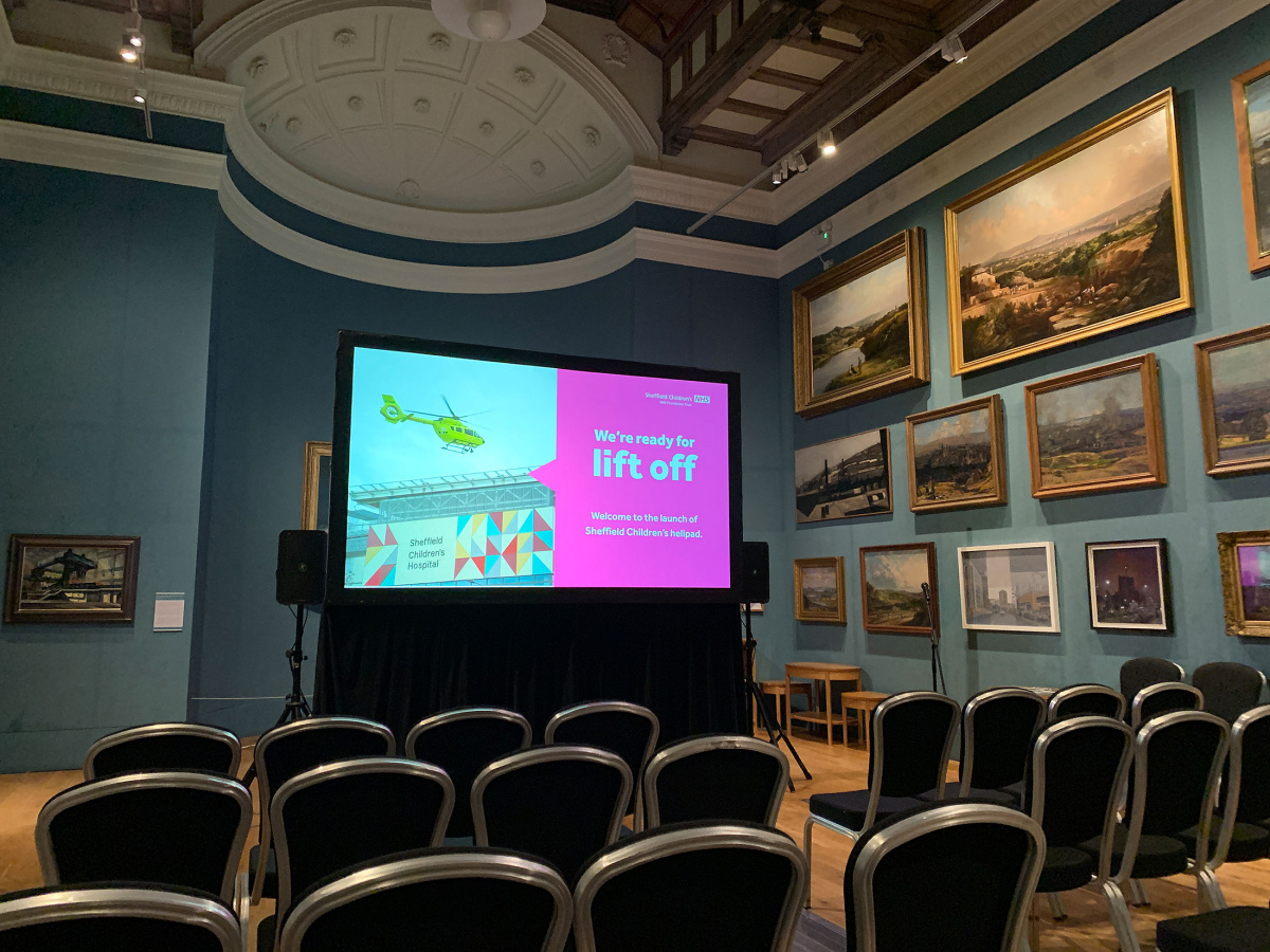 Sheffield Children's Hospital helicopter pad launch, 2024